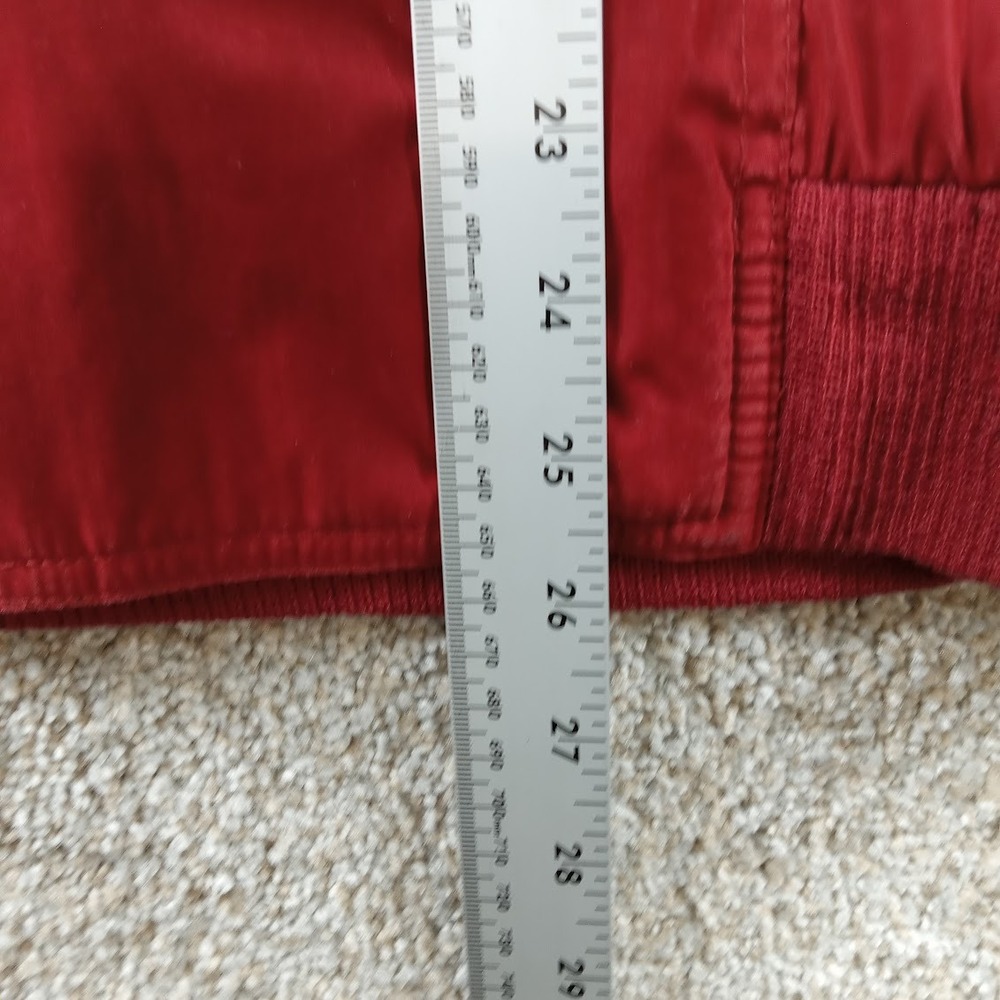 Facconable Jacket Mens Medium Red Microfiber Sued… - image 6
